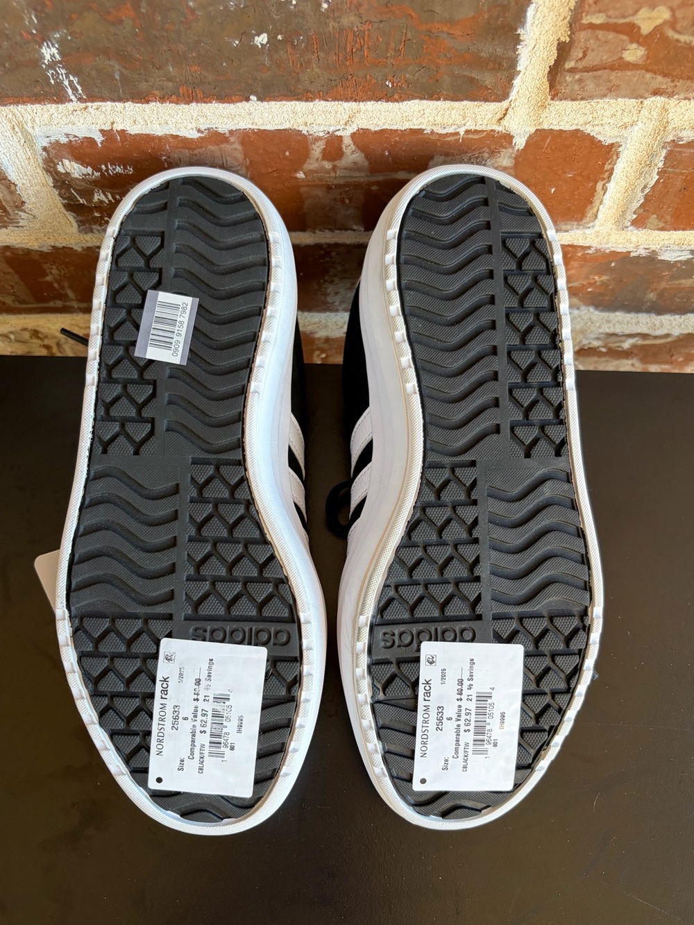 adidas VL Court Bold Core Black Cloud White Platform Sneakers Size 6 NWT - Picture 14 of 14